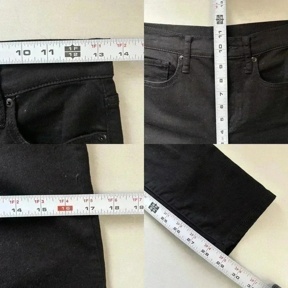 GAP True Skinny Jeans  High Waisted Stretch Black Denim Size 26 - Picture 13 of 16